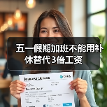 五一假期加班不能用补休替代3倍工资(图2) 五一假期加班不能用补休替代3倍工资(图2)