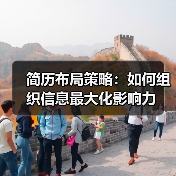 简历布局策略:如何组织信息最大化影响力(图2) 简历布局策略:如何组织信息最大化影响力(图2)