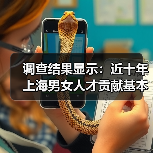调查结果显示:近十年上海男女人才贡献基本持平(图1) 调查结果显示:近十年上海男女人才贡献基本持平(图1)