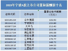 宁波A股高管薪酬霸榜：光伏储能领跑，电力设备汽车涨薪明显(图2)
