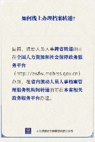 流动人员人事档案线上转递办理指南(图1)